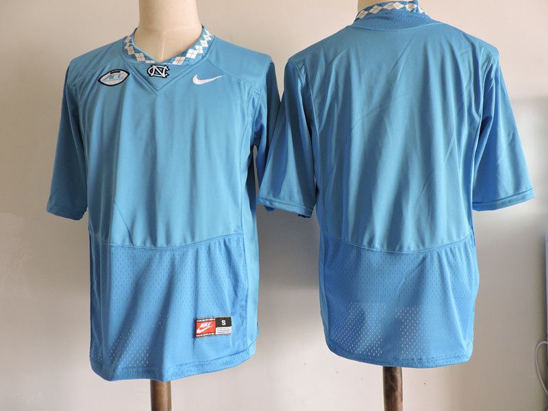 Men North Carolina Tar Heels Blank Light Blue Nike 2025 NCAA Jersey->ncaa teams->NCAA Jersey